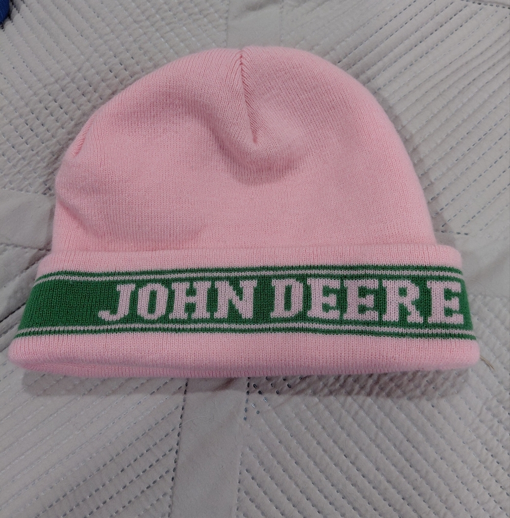 John Deere Pink and Green Kids Hat